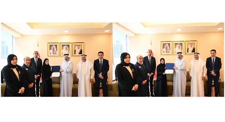 H.E. the Auditor General of the National Audit Office Commends Female Employees for Achieving CIA and CISA Certifications