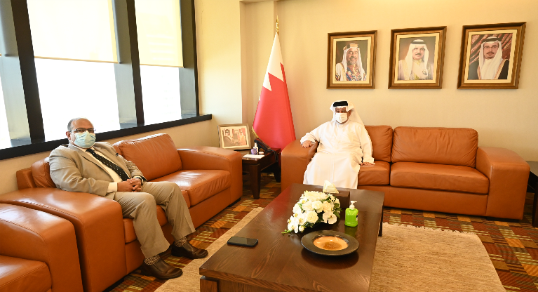 His Excellency receives the Ambassador of the Republic of India to Bahrain