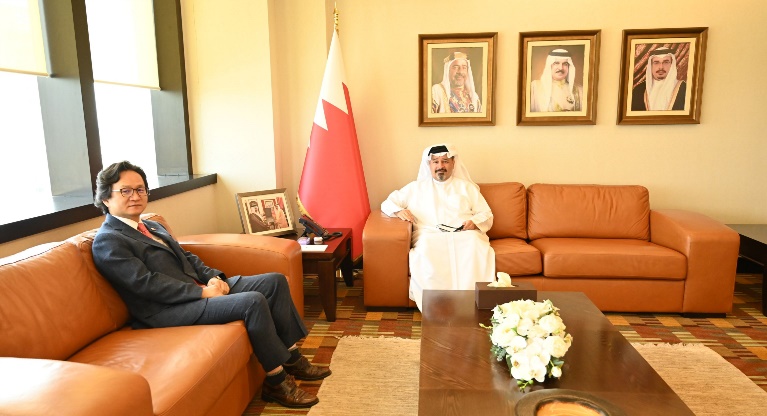 During his meeting with His Excellency the Ambassador of the Republic of Korea to Bahrain